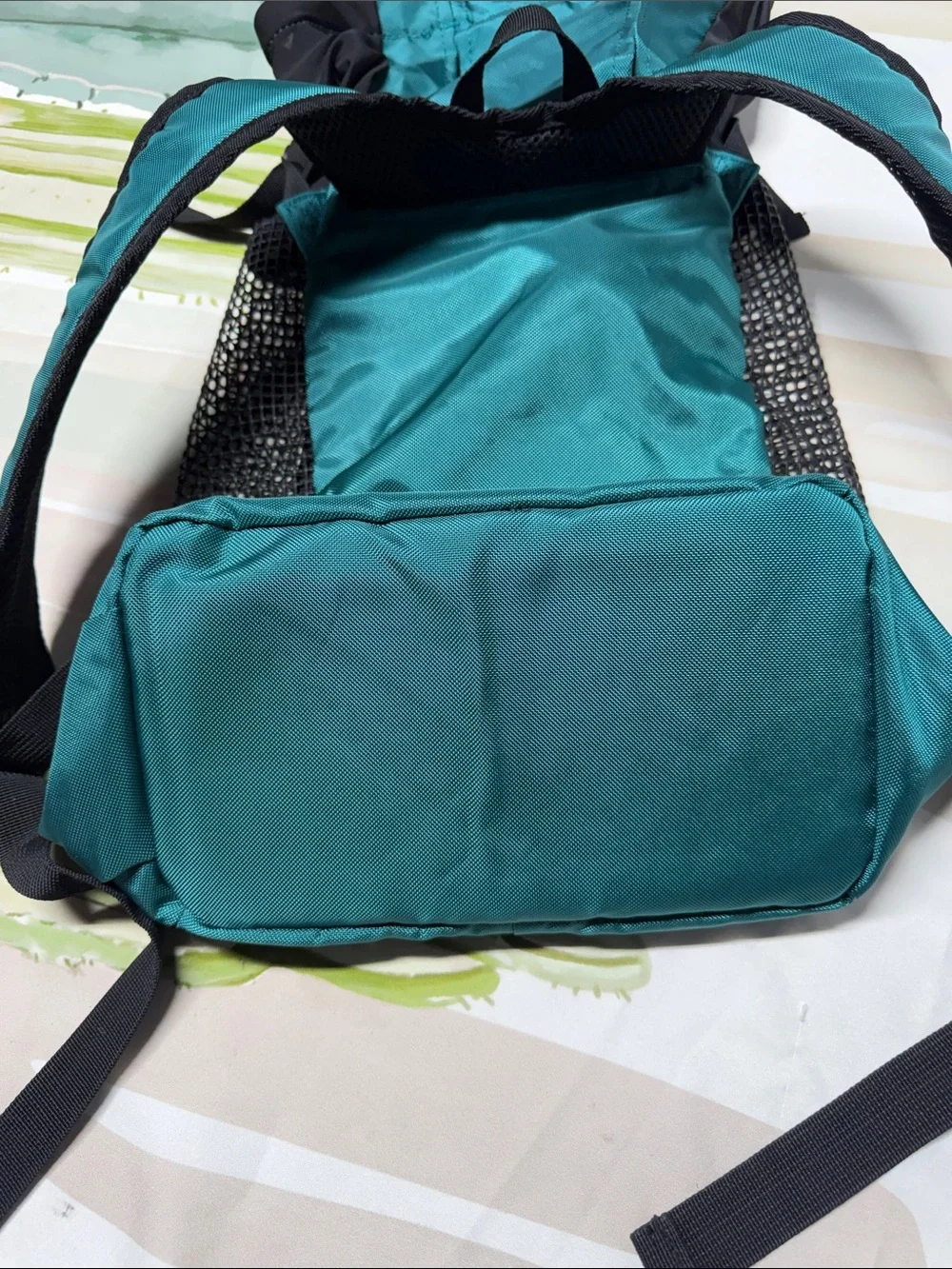turquoise K9 Sport Sack Trainer backpack dog carrier mesh sides adjustable strap